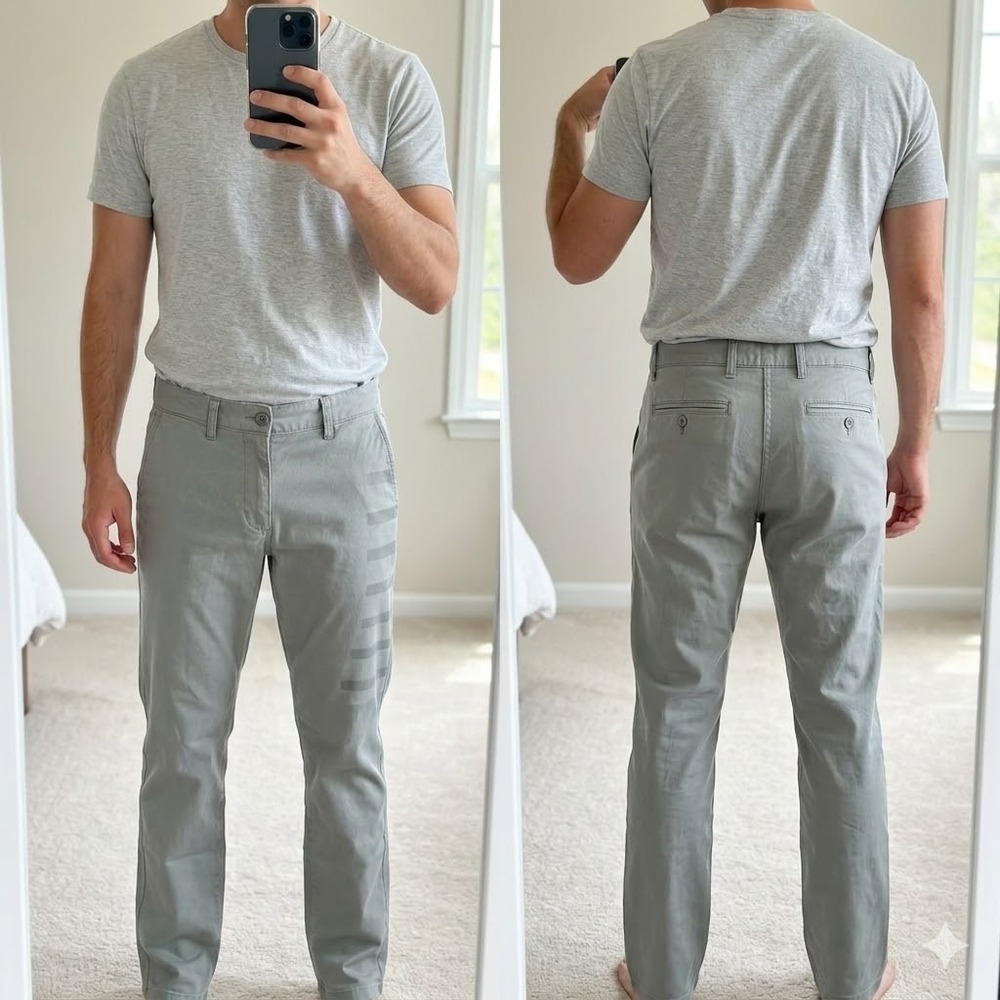 Old Navy Ultimate Straight Chino Pants Mens 34x36‎ Light Sage Green